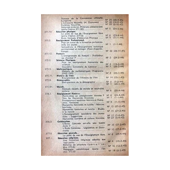 1. Documents pédagogiques 1945 aux éditions SPES