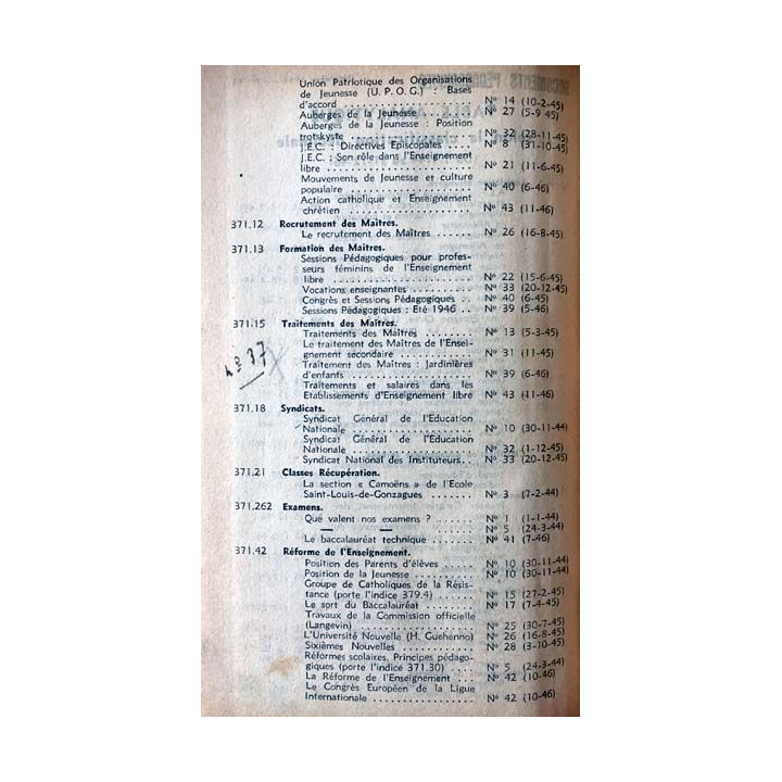 1. Documents pédagogiques 1946 aux éditions SPES