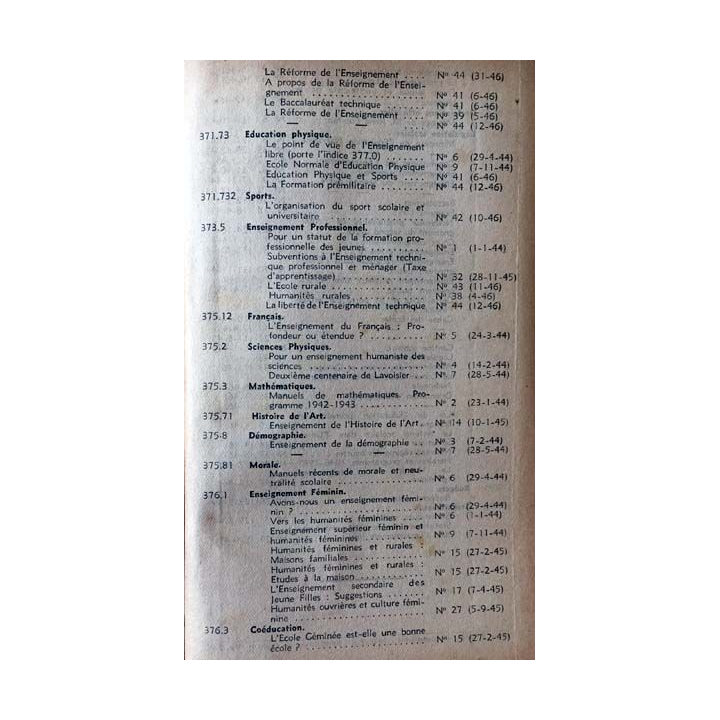 1. Documents pédagogiques 1946 aux éditions SPES