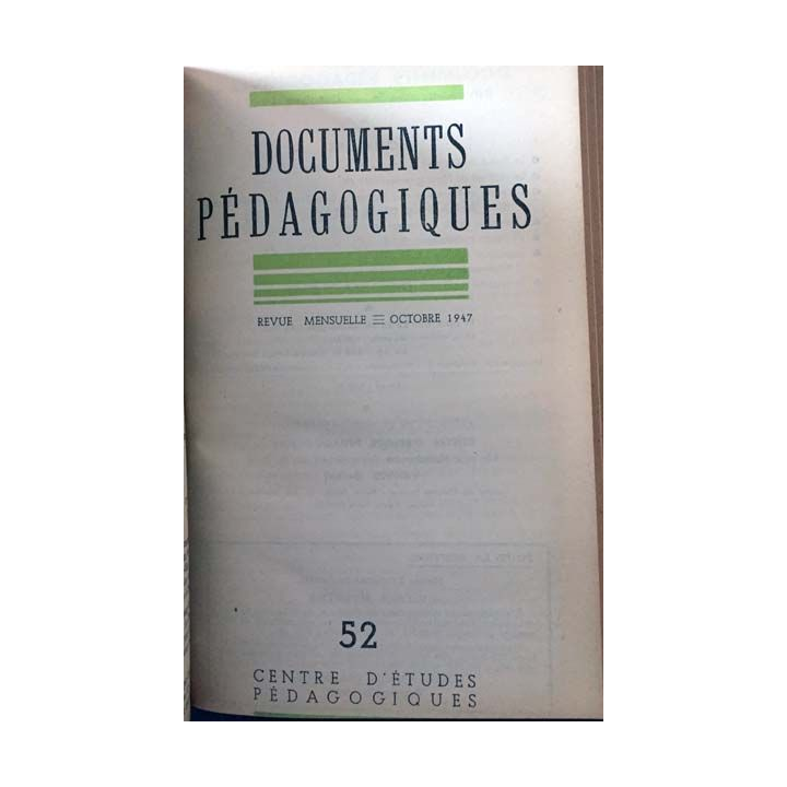1. Documents pédagogiques 1947 aux éditions SPES