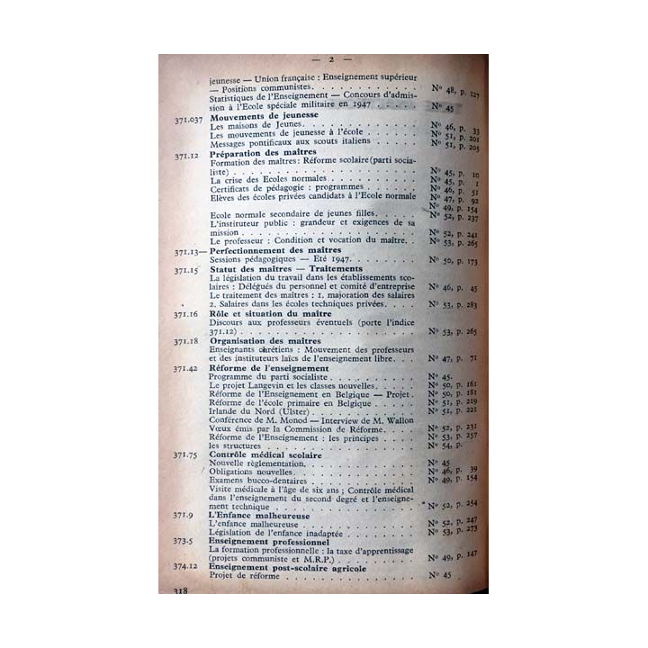 1. Documents pédagogiques 1947 aux éditions SPES