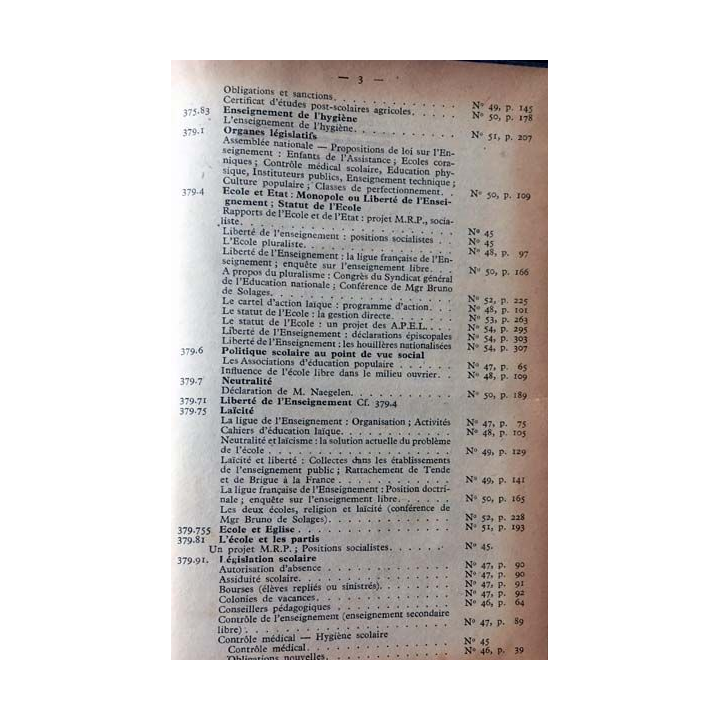 1. Documents pédagogiques 1947 aux éditions SPES
