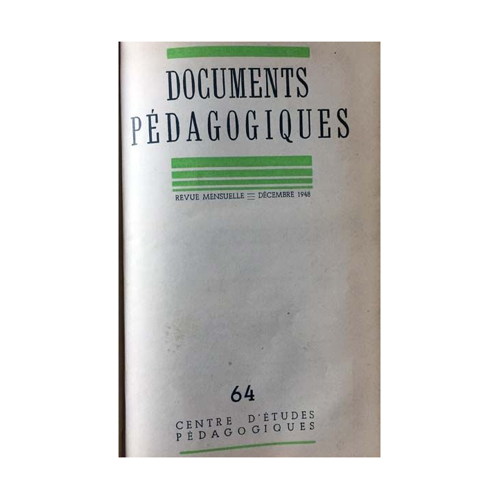 1. Documents pédagogiques 1948 aux éditions SPES
