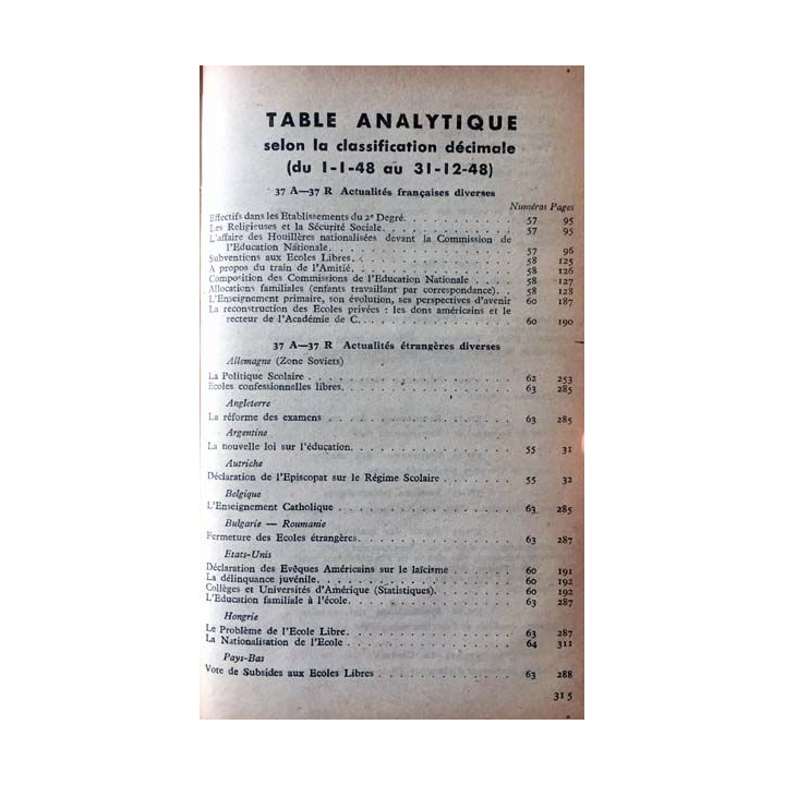1. Documents pédagogiques 1948 aux éditions SPES