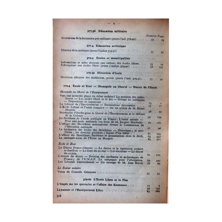 1. Documents pédagogiques 1948 aux éditions SPES