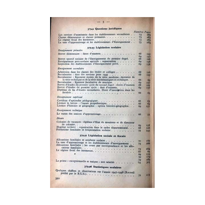 1. Documents pédagogiques 1949 aux éditions SPES
