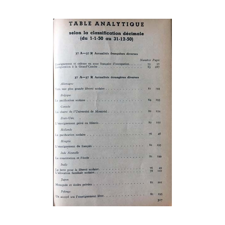 1. Documents pédagogiques 1950 aux éditions SPES