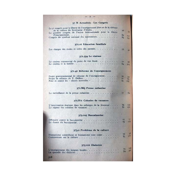 1. Documents pédagogiques 1950 aux éditions SPES