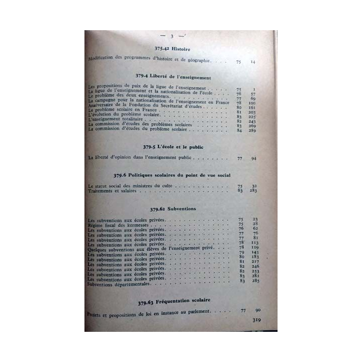 1. Documents pédagogiques 1950 aux éditions SPES