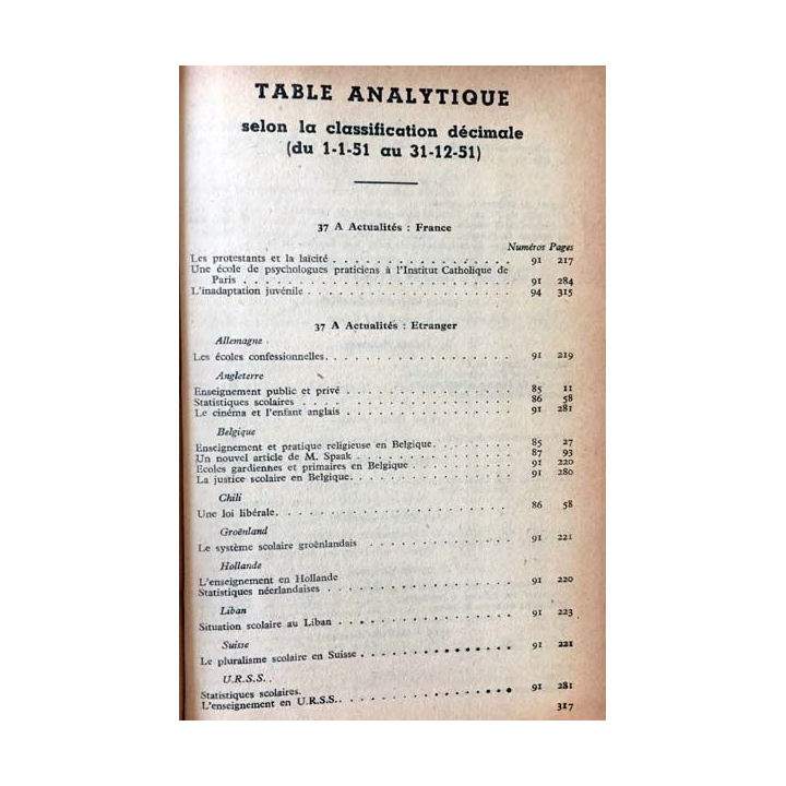 1. Documents pédagogiques 1951 aux éditions SPES