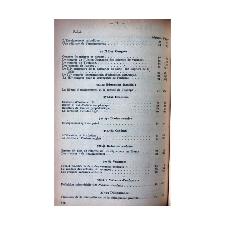 1. Documents pédagogiques 1951 aux éditions SPES
