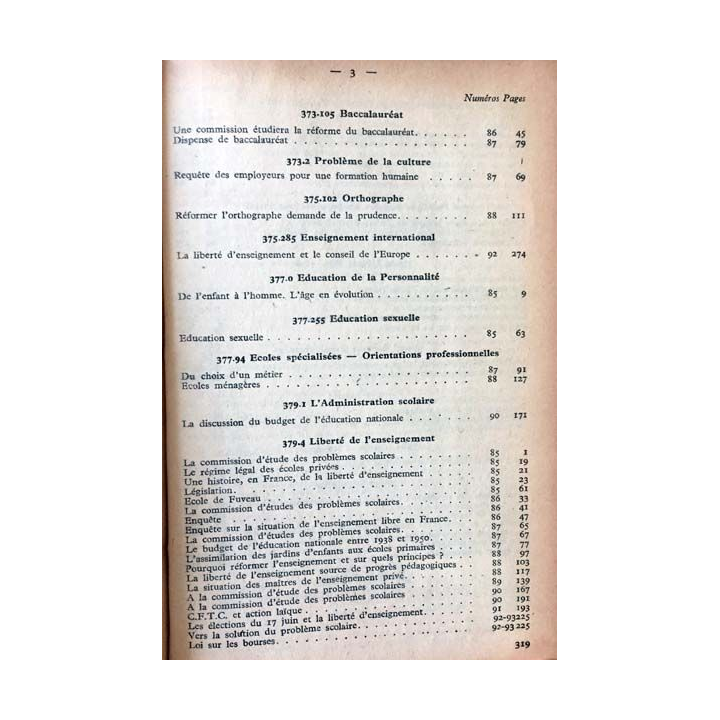 1. Documents pédagogiques 1951 aux éditions SPES