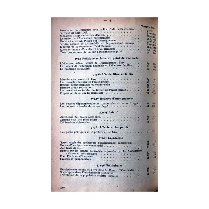 1. Documents pédagogiques 1951 aux éditions SPES
