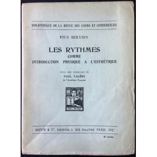 1. Les rythmes comme introduction physique à l'esthétique de Pius Servien aux éditions Boivin & Cie