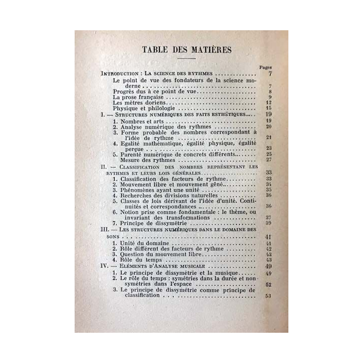 1. Les rythmes comme introduction physique à l'esthétique de Pius Servien aux éditions Boivin & Cie