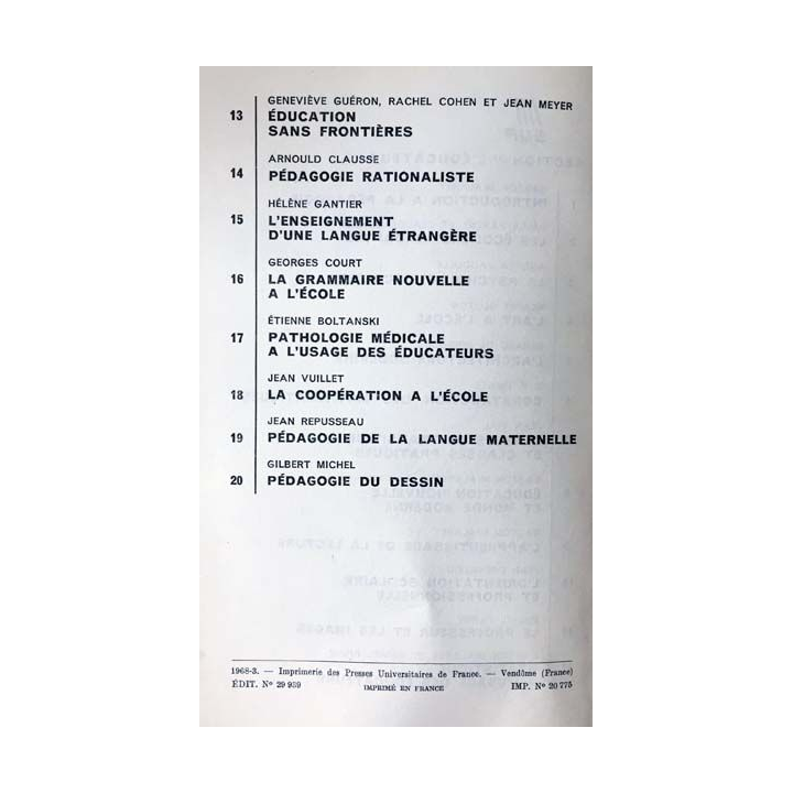 1. La coopération à l'école de Jean Vuillet aux éditions Presses universitaires de France