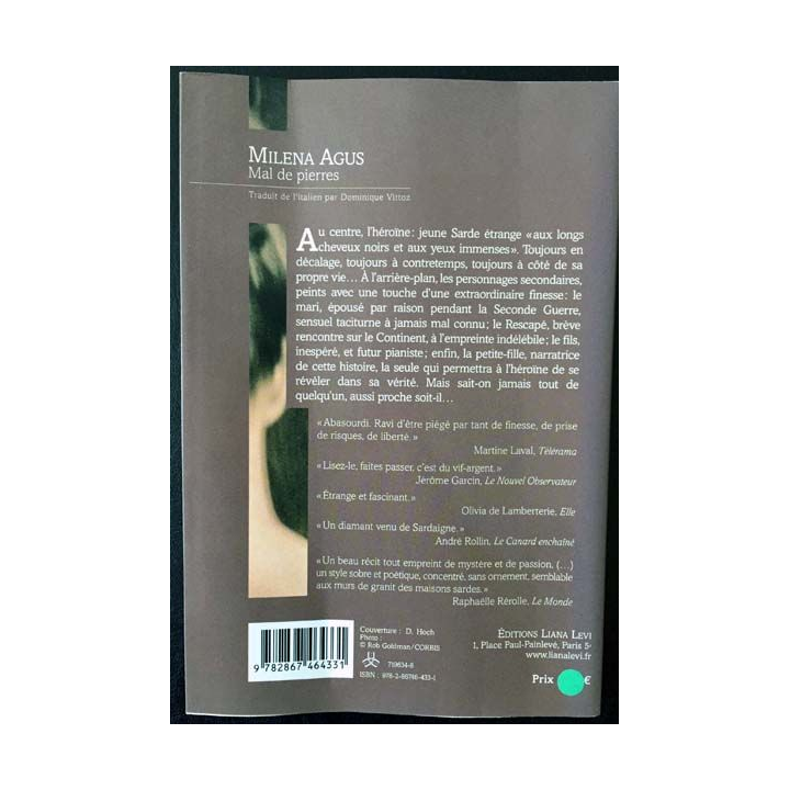 1. Mal de pierres de Milena Agus aux éditions Liana Levi
