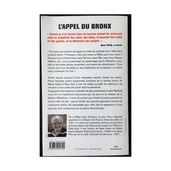 1. L'appel du Bronx de Père Pierre Raphaël aux éditions Presses de la renaissance
