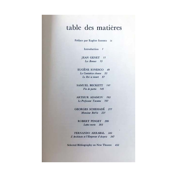 1. L'avant-garde théâtrale de Tom Bishop aux éditions Heath