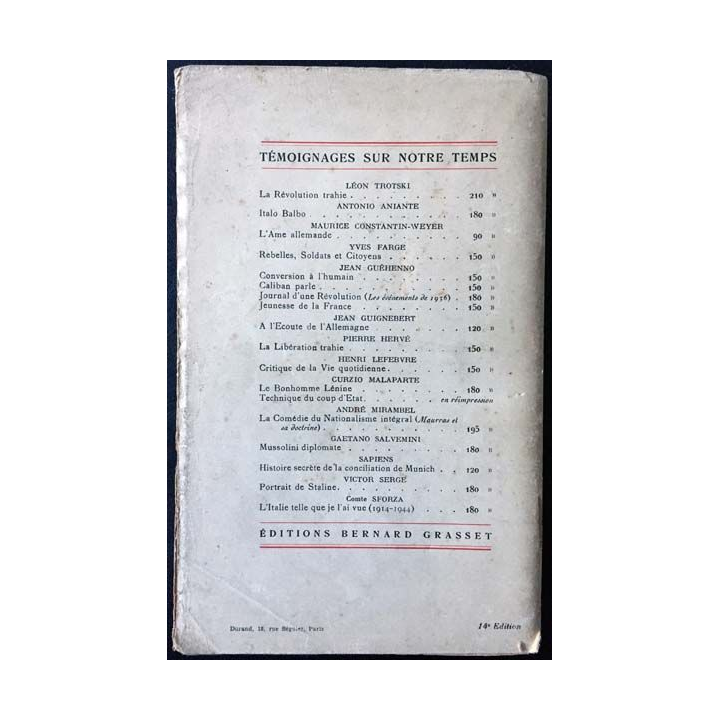 1. Staline de Léon Trotski aux éditions Grasset