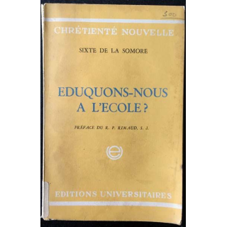 1. Eduquons-nous à l'école aux éditions Universitaires