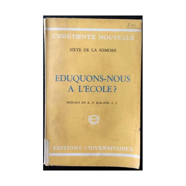 1. Eduquons-nous à l'école aux éditions Universitaires