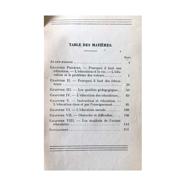1. L'éducateur et l'action éducatrice de A. Millot aux éditions Presses universitaires de France