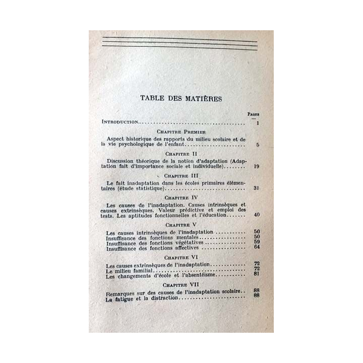 1. L'adaptation de l'enfant au milieu scolaire de Paul Bodin aux éditions Presses universitaires de France