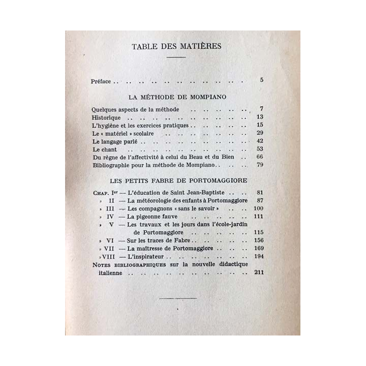 1. Les petits fabre de Portomaggiore de G. Lombardo-Radice aux éditions Delachaux & Niestlé 1927
