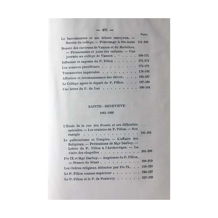 1. Le révérend Père Pillon la compagnie de Jésus et les collèges de Brugelette, Vannes, Sainte-Geneviève, Amiens et Lille