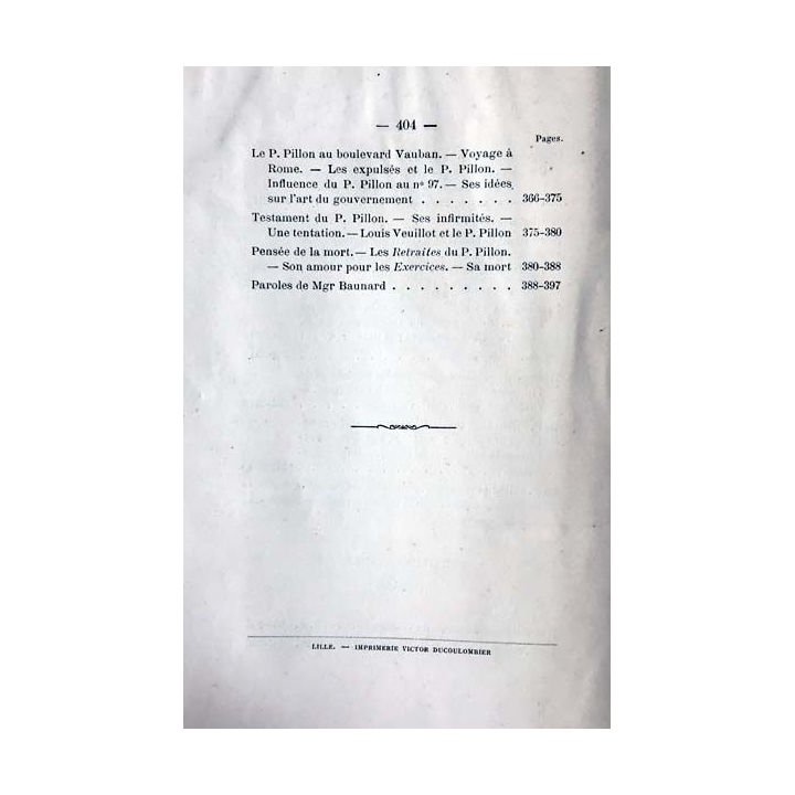 1. Le révérend Père Pillon la compagnie de Jésus et les collèges de Brugelette, Vannes, Sainte-Geneviève, Amiens et Lille