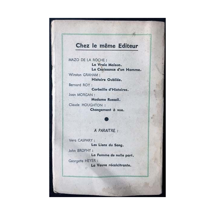 1. A vous, mister chips de James Hilton aux éditions Begh 1947