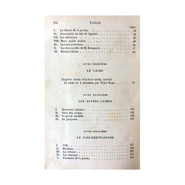 1. Napoléon le petit de Victor Hugo aux éditions J. Hetzel & Cie