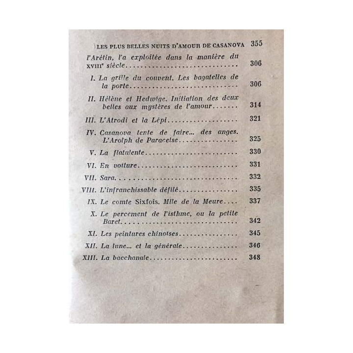 1. Les plus belles nuits d'Amour de Casanova de Fernand Kolney aux éditions Quignon