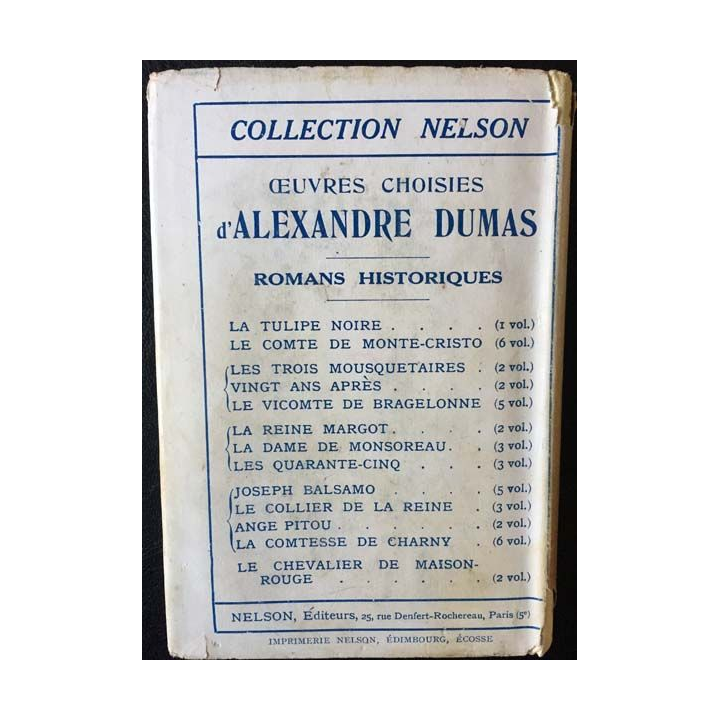 1. Le Comte de Monte-Cristo Tome II de Alexandre Dumas aux éditions Nelson/Calmann-Lévy