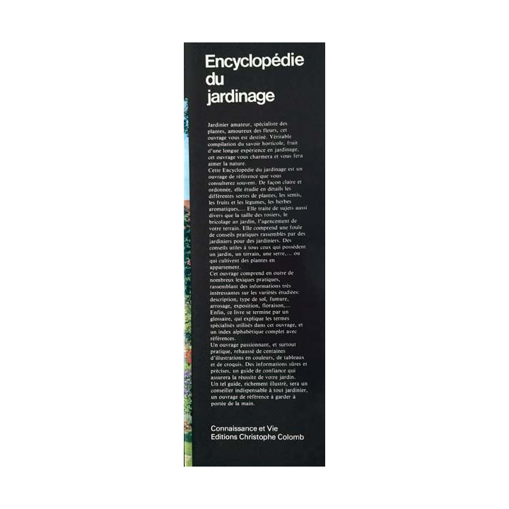 1. Encyclopédie du jardinage aux éditions Christophe Colomb
