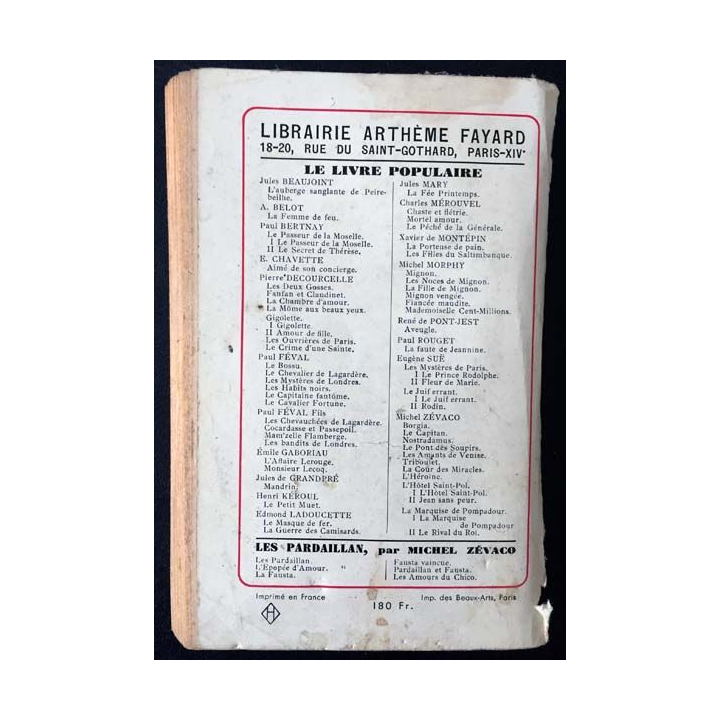 1. Nostradamus de Michel Zévaco aux éditions librairie Arthème Fayard