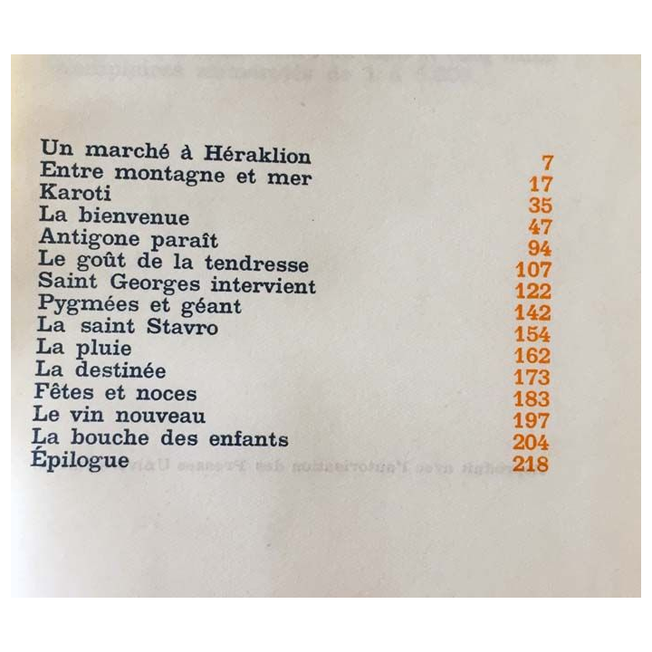 1. Antigone ou l'idylle en Crète de Claire Sainte-Soline aux éditions Le club français du livre 1955