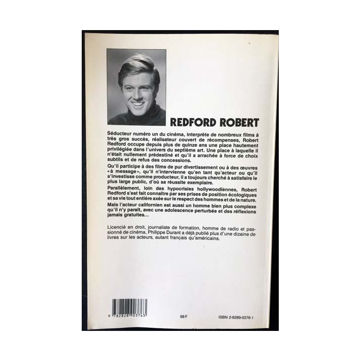 1. Robert Redford de Philippe Durant aux éditions Favre 1988