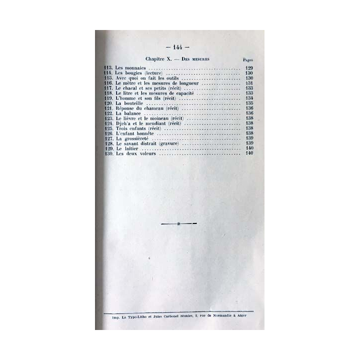 1. Cours élémentaire d'arabe parlé livre du maître de Soualah Mohammed aux éditions Alger 1949