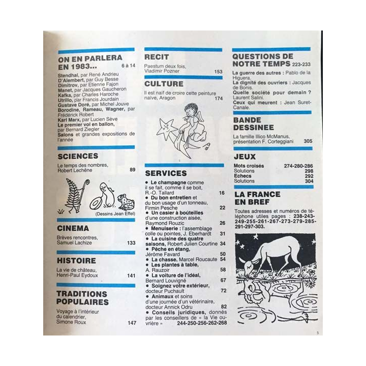 1. Almanach 1983 de l'humanité de Jean Picart le Doux