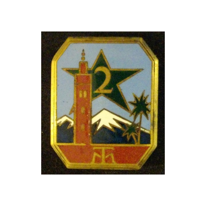 2° RTM : 2° RÉGIMENT DE TIRAILLEURS MAROCAINS (MINARET MARRON)