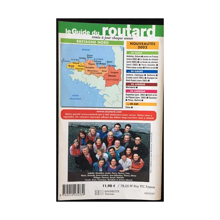 1. Le guide du routard Bretagne Nord 2002-2003 aux éditions Hachette