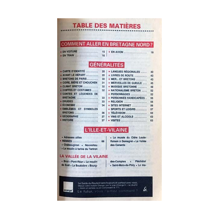 1. Le guide du routard Bretagne Nord 2002-2003 aux éditions Hachette