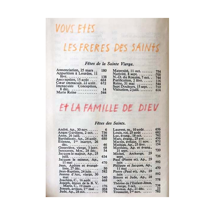 1. Missel du gloria du Père J. Feder aux éditions Mame 1963