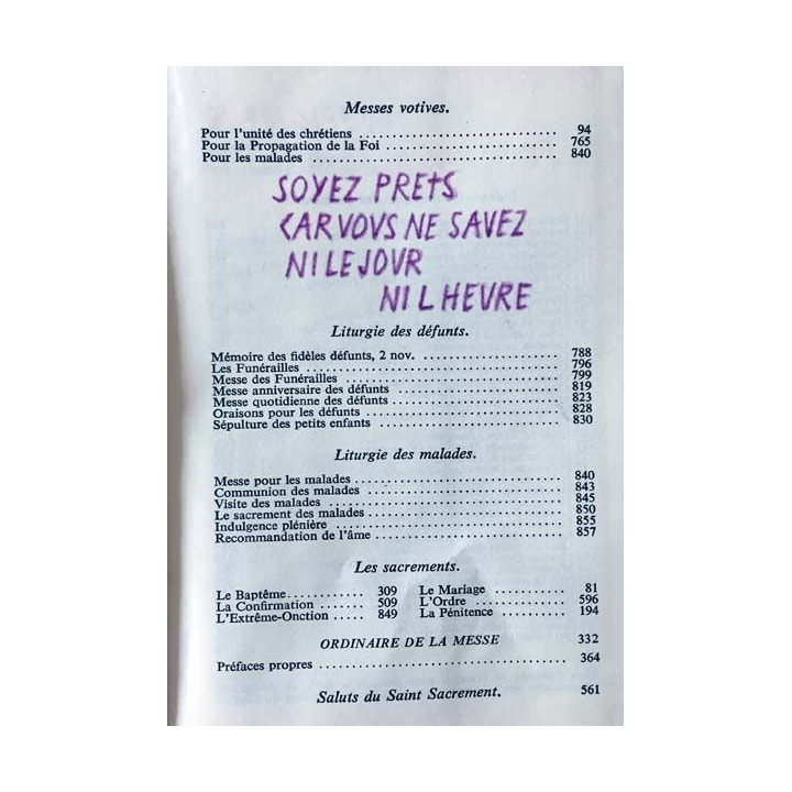 1. Missel du gloria du Père J. Feder aux éditions Mame 1963