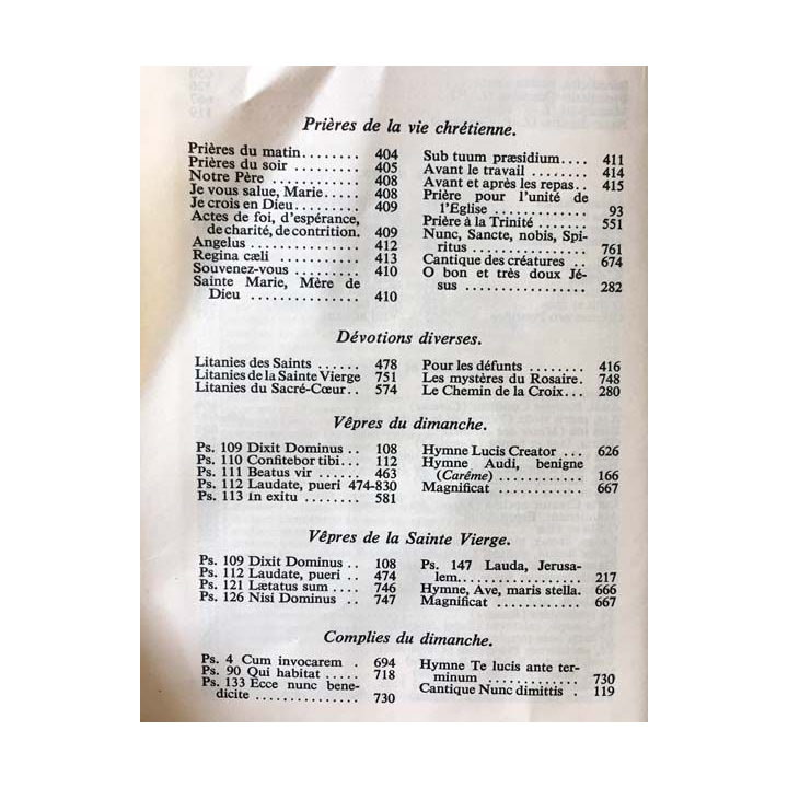 1. Missel du gloria du Père J. Feder aux éditions Mame 1963