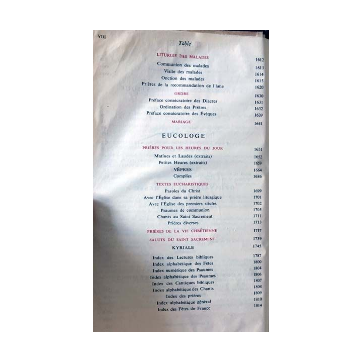 1. Missel quotidien des fidèles de R.P.J Feder aux éditions Mame 1958