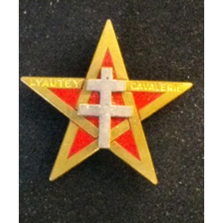 Insigne métallique du 1° régiment de spahis de fabrication Andor