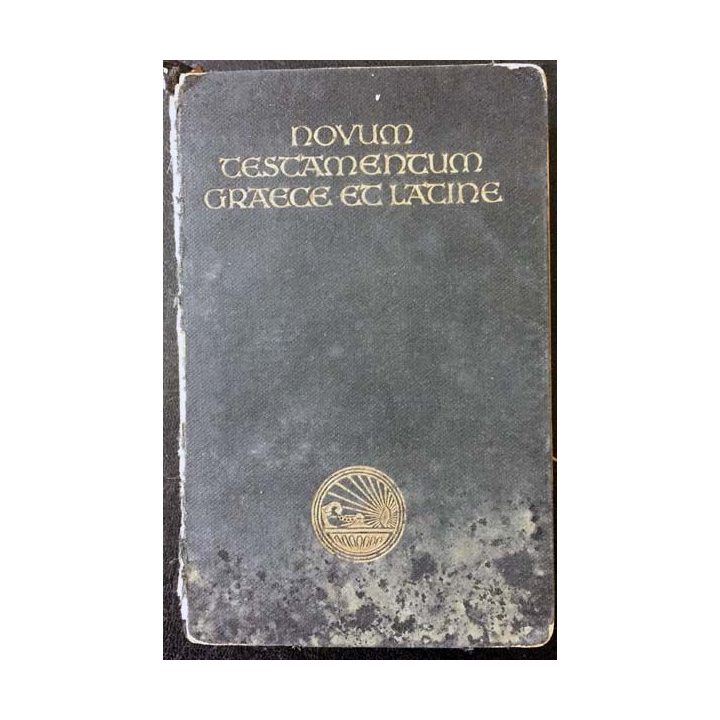 1. Novum testamentum graece et latine de D. Eberhard Nestle et D. Erwin Nestle aux éditions Stuttgart 1943